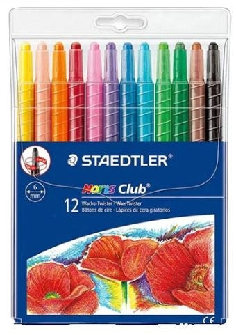 STAEDTLER Retractable Wax Crayons 12's