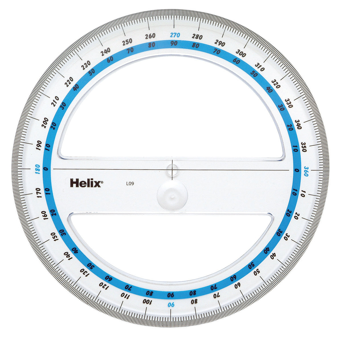 HELIX Protractor 15cm 360 Degree
