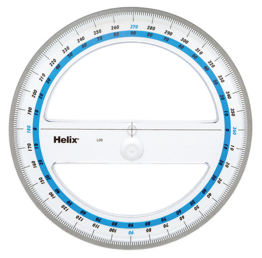 HELIX Protractor 15cm 360 Degree