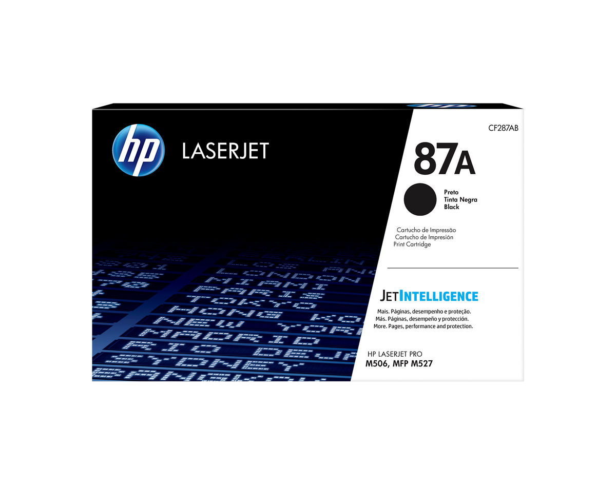 HP 87a Original Black Laserjet Toner Cartridge For HP Laserjet M506: M501:m527:e50045: E52545