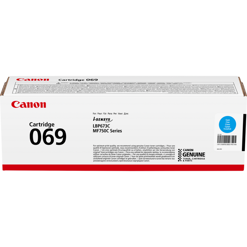 Canon 069 Toner Cartridge (Cyan)