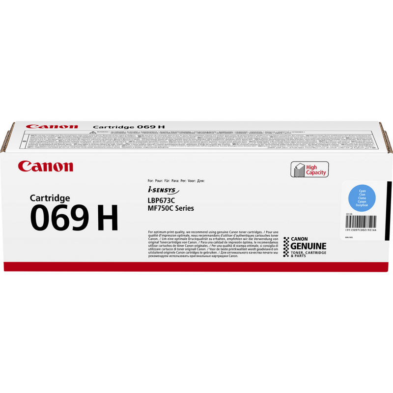 Canon 069 High Capacity Toner Cartridge (Cyan)