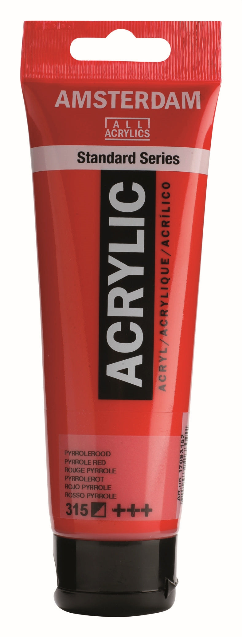 ROYAL TALENS AMSTERDAM Acrylic Colour - 120ml Tube (Pyrrole Red)