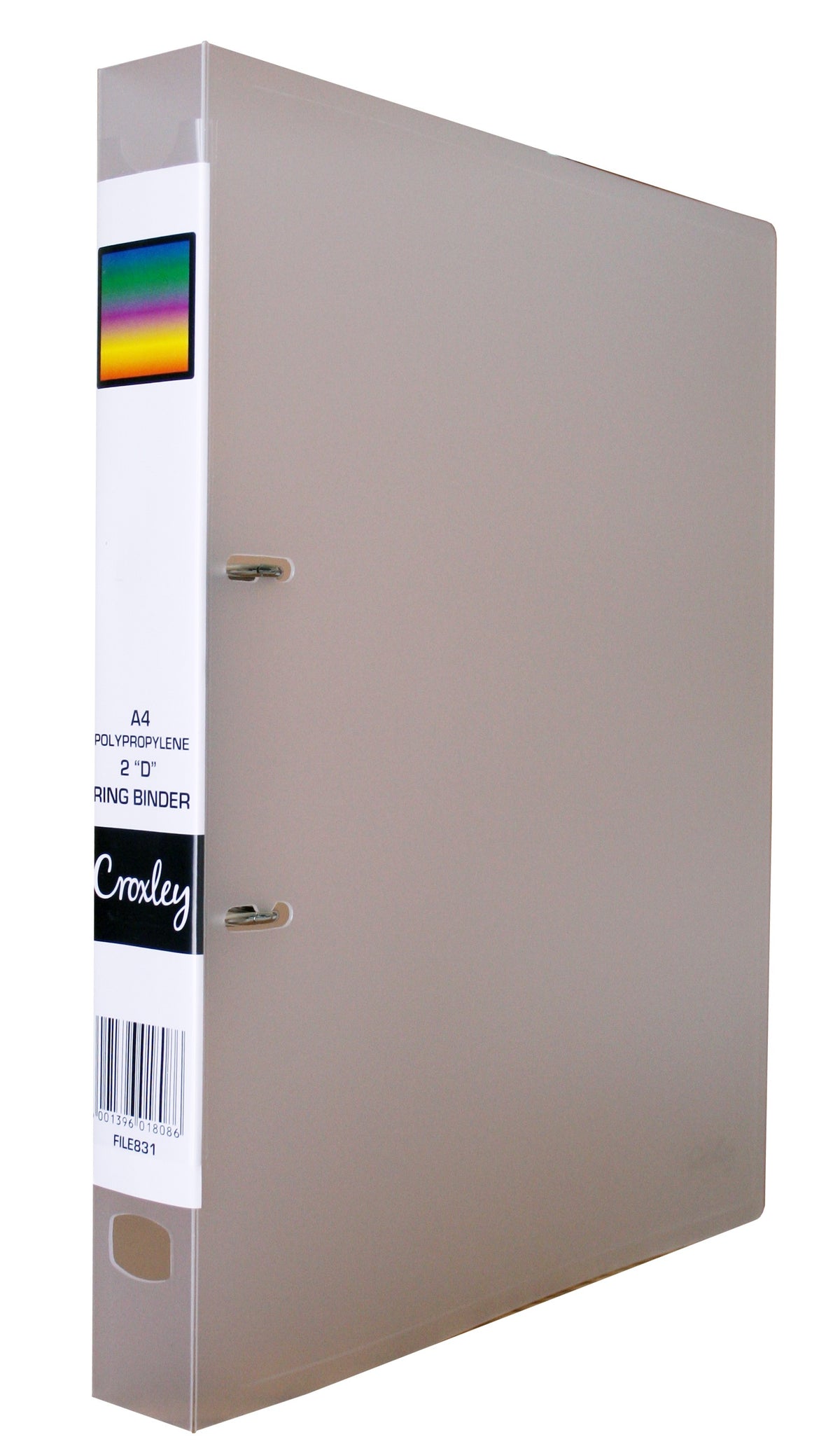 CROXLEY 2D Polypropylene Ring Binder Clear Each