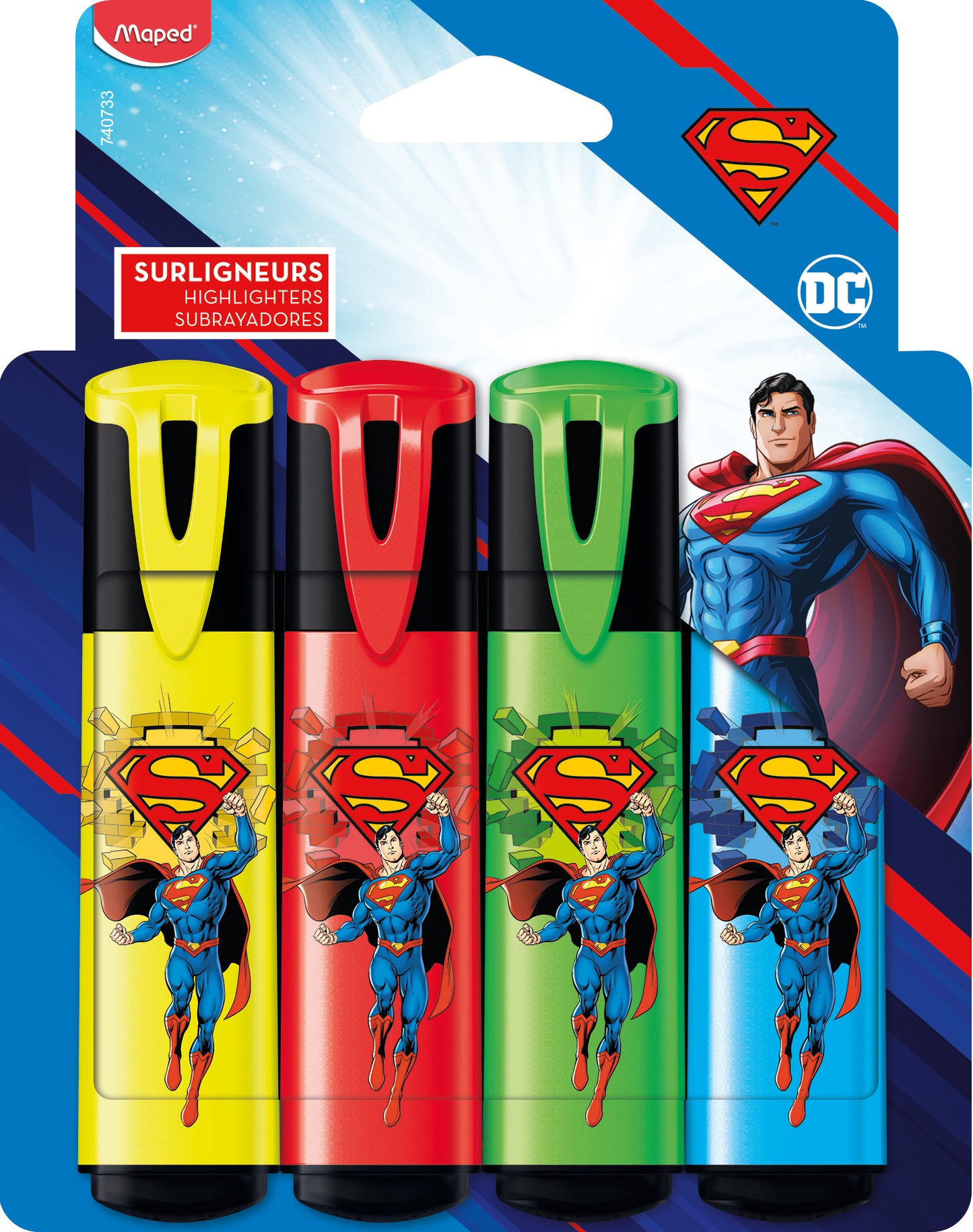 MAPED Superman Highlighter 4's