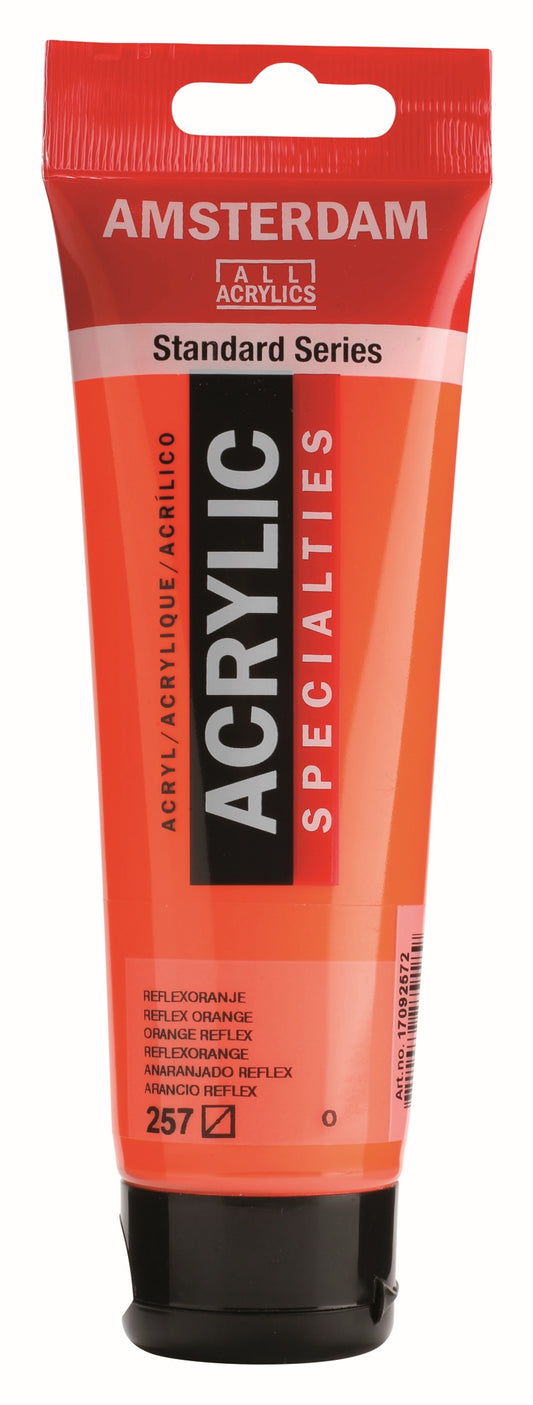 ROYAL TALENS AMSTERDAM Acrylic Colour - 120ml Tube (Reflex Orange)