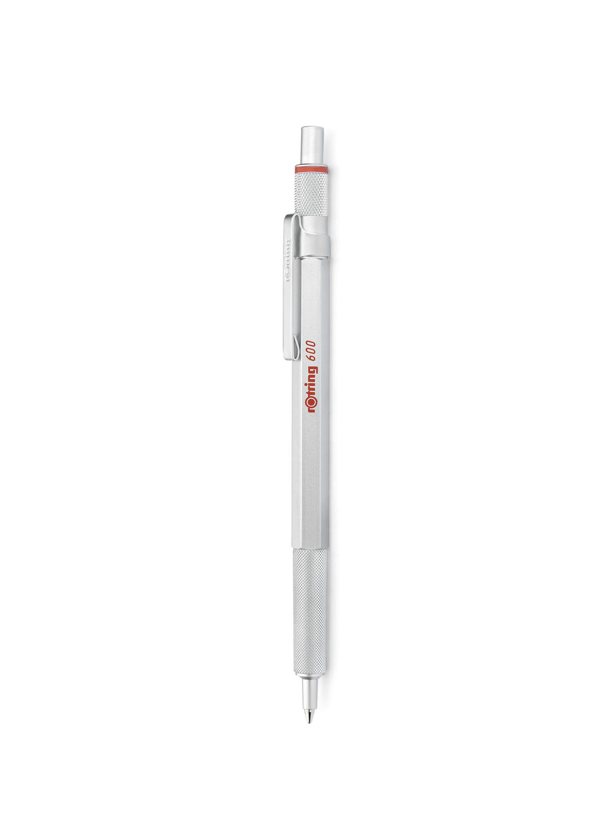 rOtring 600 Ballpoint Pen - Pearl White Medium Nib Black Ink