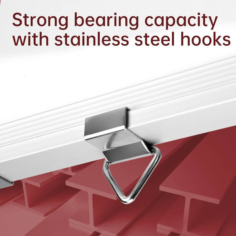 Hanging Magnetic Whiteboard 450x600mm w/ Aluminum Frame ABS corner