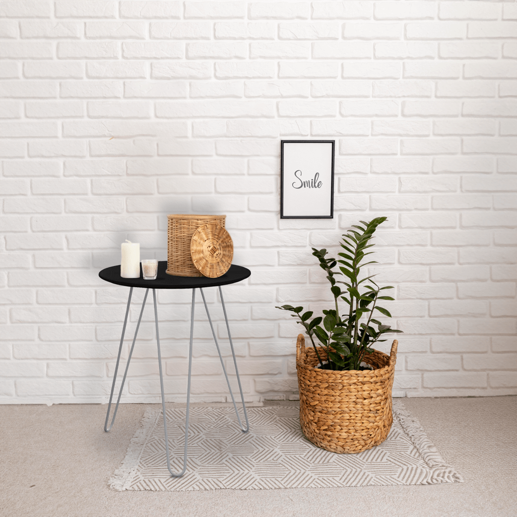 Everfurn Juniper Coffee Table - Black and White Frame