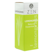 Zen Oil Lemongrass essential oil 10ml bottle, promotes relaxation and well-being, compatible with all Zen diffusers.