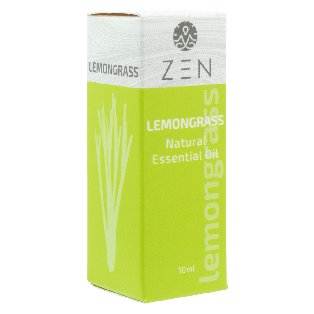 Zen Oil Lemongrass essential oil 10ml bottle, promotes relaxation and well-being, compatible with all Zen diffusers.