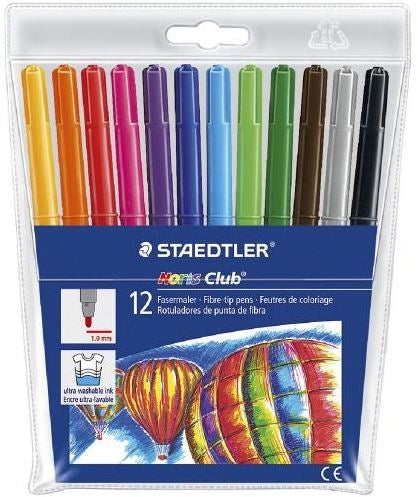 STAEDTLER Fibre Tip Pen Wallet of  12