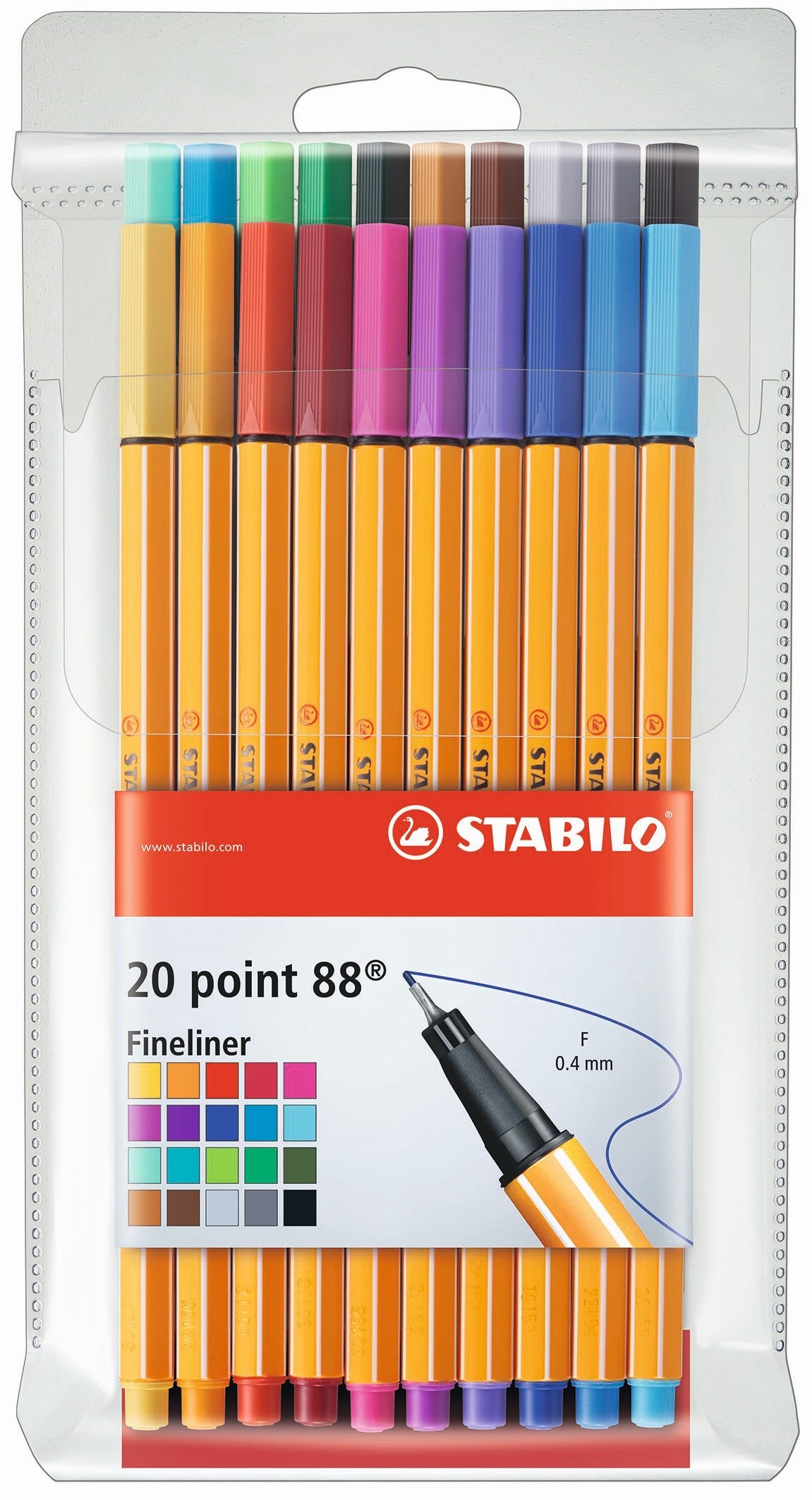 STABILO Point88 Wallet 20's