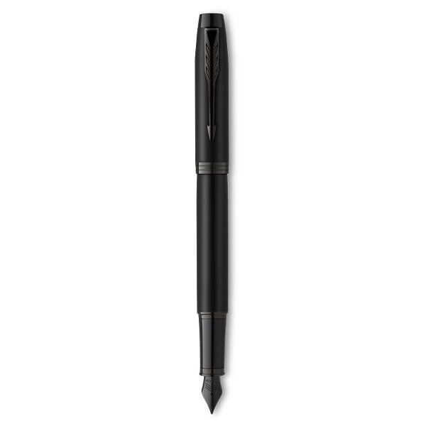 PARKER IM Achromatic Fountain Pen - Matte Black Black Trim