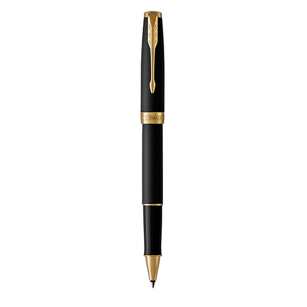 PARKER Sonnet Rollerball Pen - Matte Black Gold Trim