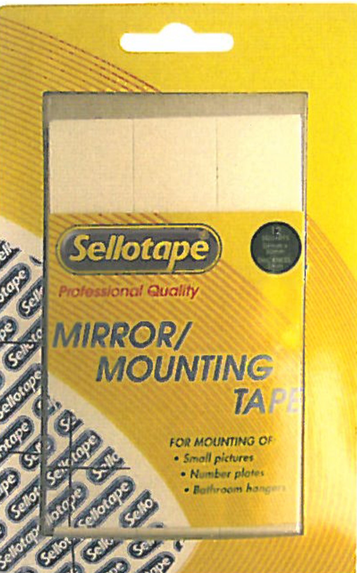 SELLOTAPE Double Sided 2mm Mirror Mount Square Strips
