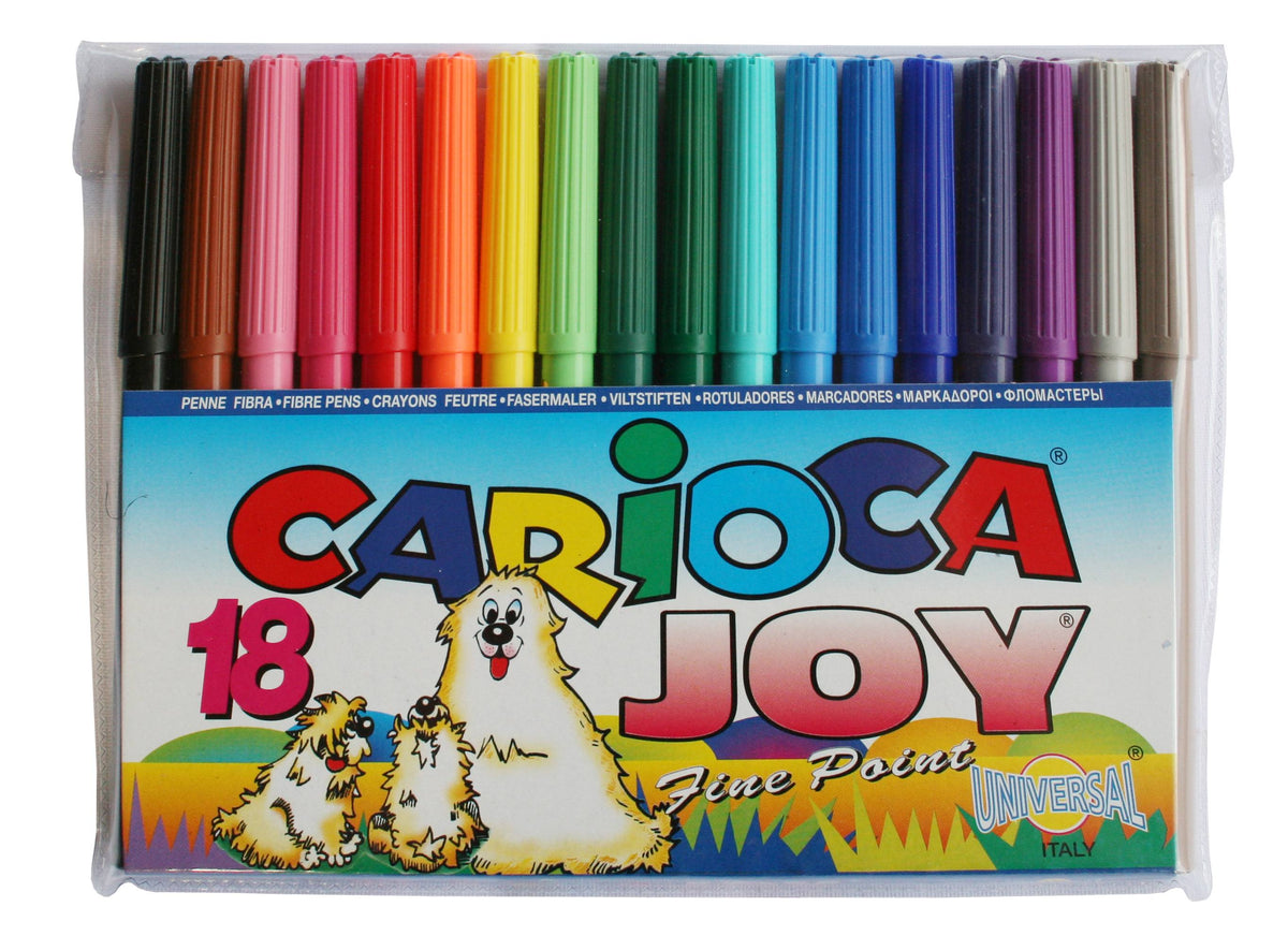 Carioca Joy Markers Assorted Colours Wallet of 18