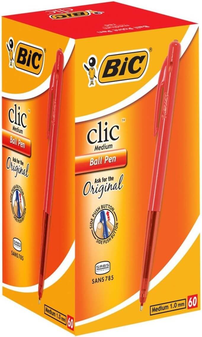 BIC Clic BallPoint Pen - Medium (Box of 60)