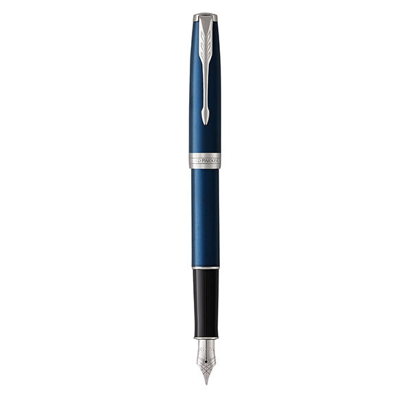 PARKER Sonnet Fountain Pen - Blue Chrome Trim