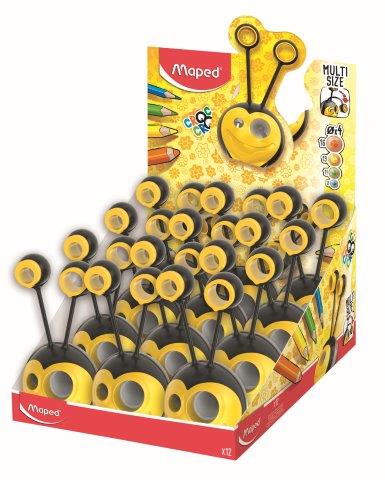 MAPED Sharpener 4-Hole Croc Bee - Each