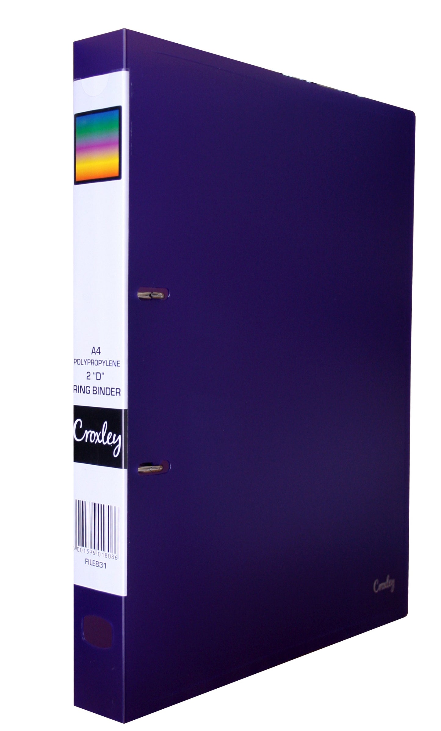 CROXLEY 2D Polypropylene Ring Binder Purple Each