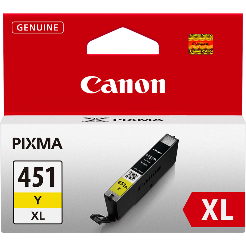 CANON INK CARTRIDGE CLI-451 H/YIELD YELLOW