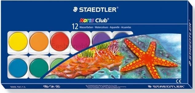 STAEDTLER Watercolour Paint (12 Colours)