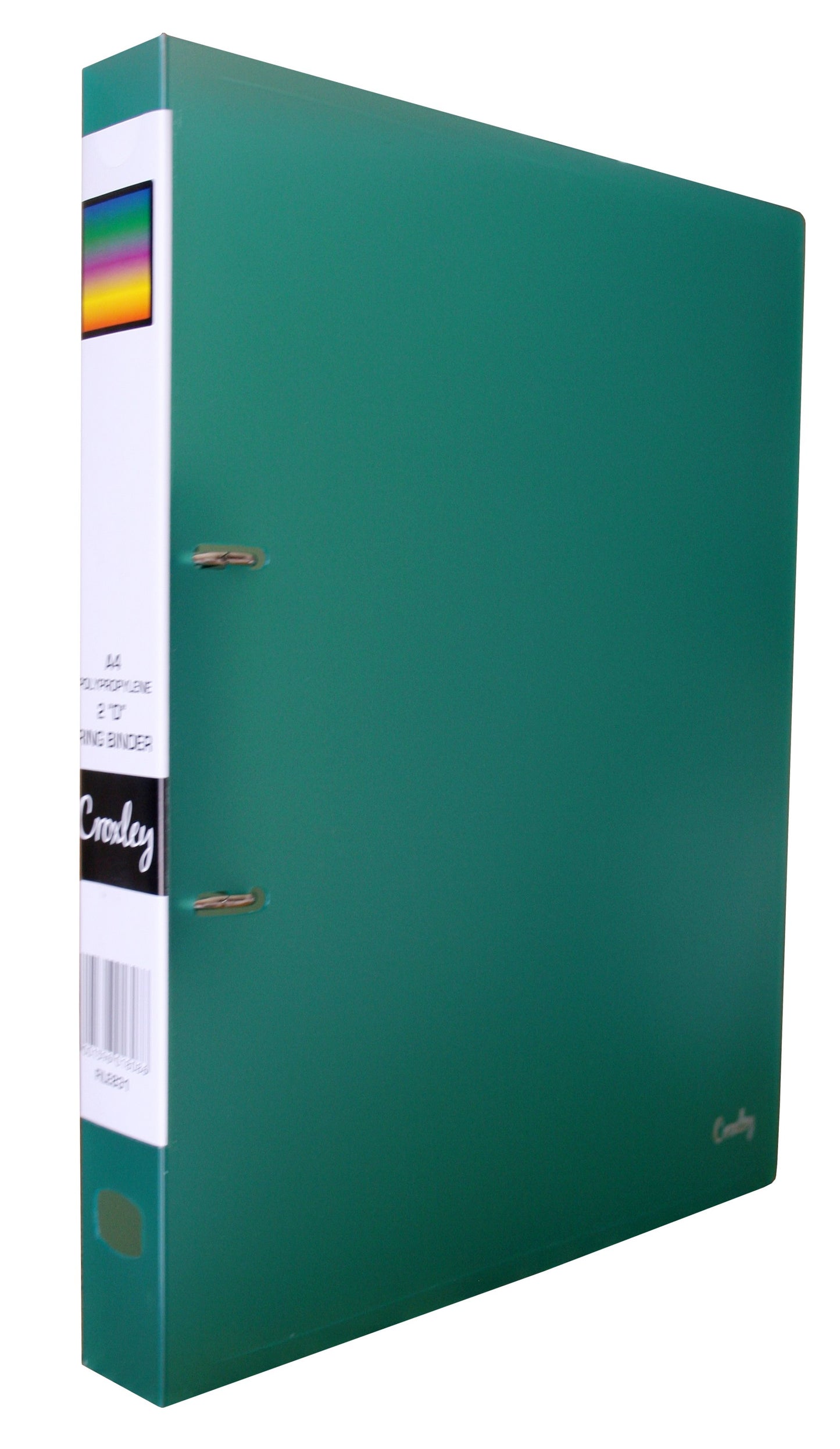 CROXLEY 2D Polypropylene Ring Binder Green Each
