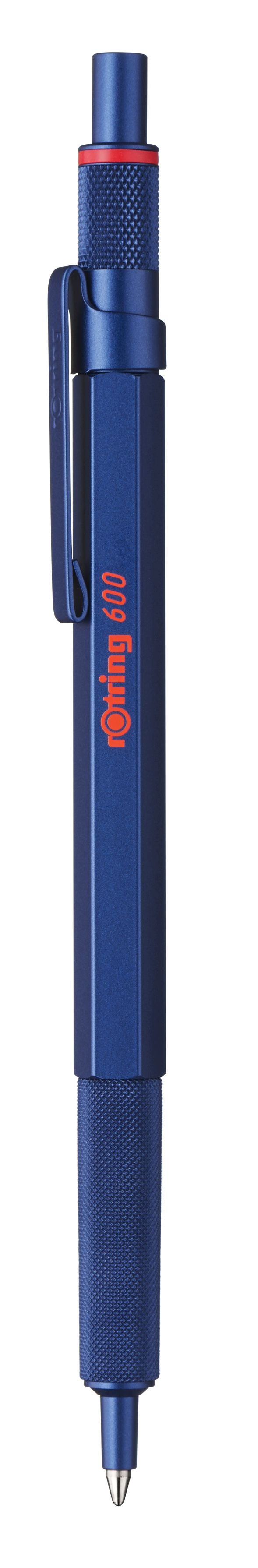 rOtring 600 Ballpoint Pen - Blue Medium Nib Black Ink