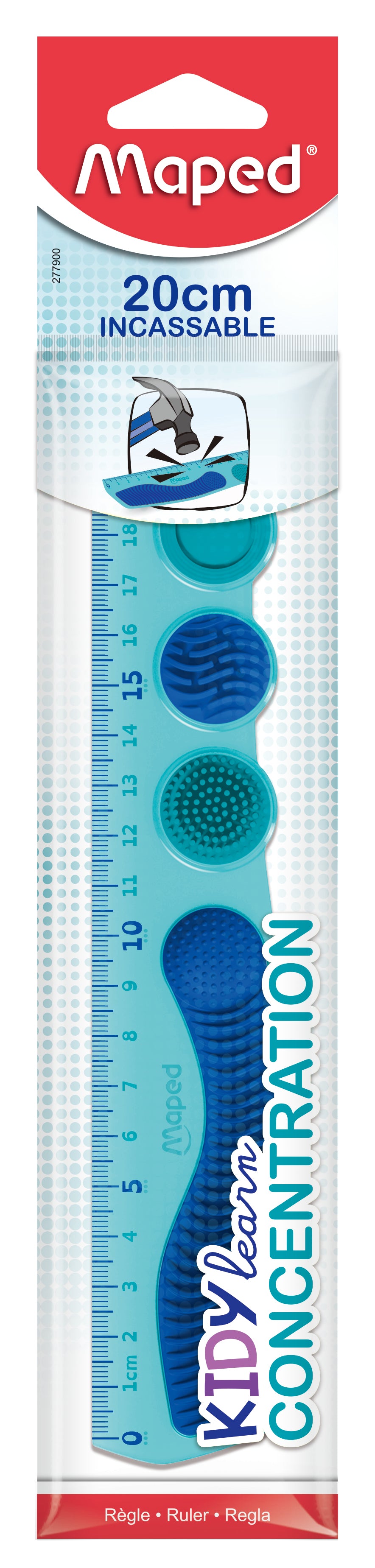 MAPED KidyLearn Focus Ruler 20cm Blue