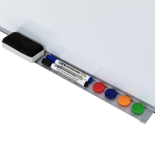 Magnet Whiteboard 1200x1800mm With Aluminum Frame ABS corner. Hangable