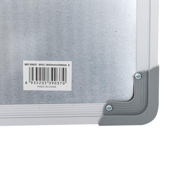 Magnet Whiteboard 1200x1800mm With Aluminum Frame ABS corner. Hangable