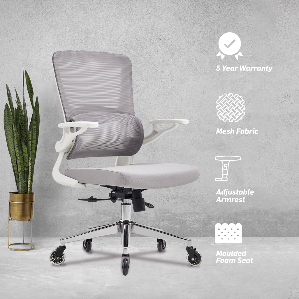 Everfurn Dakota Ergo Mid Back