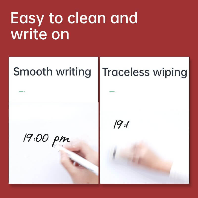 Hanging Magnetic Whiteboard 450x600mm w/ Aluminum Frame ABS corner