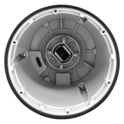 Bottom view of FINAMILL RECHARGEABLE grinder in Midnight Black showcasing internal components and USB-C charging port.