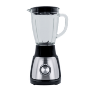 ELEKTRA 500W 1.5L glass jug blender with sleek design and control knobs for easy blending.