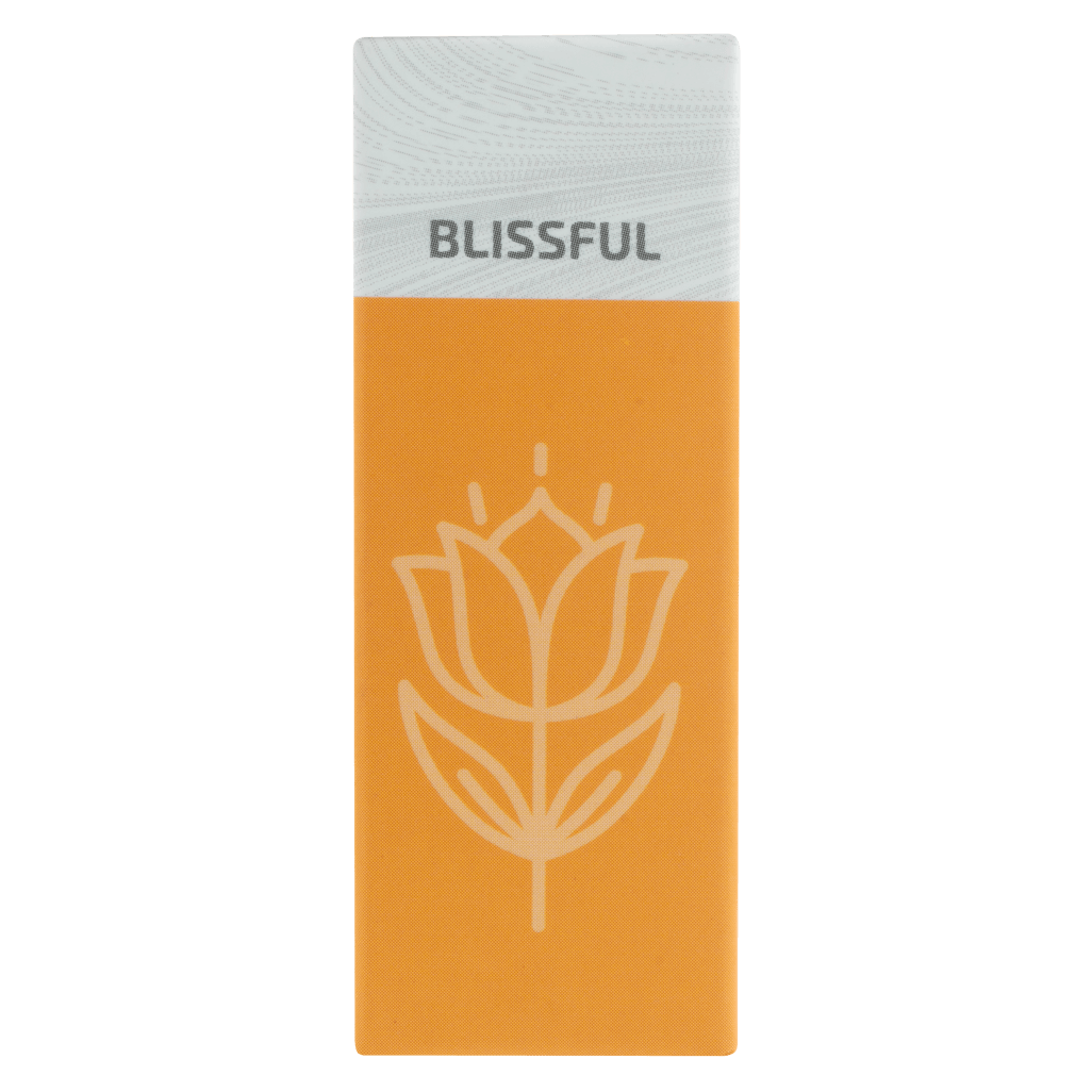 Zen Oil Blissful packaging with floral design, ideal for promoting relaxation and well-being.