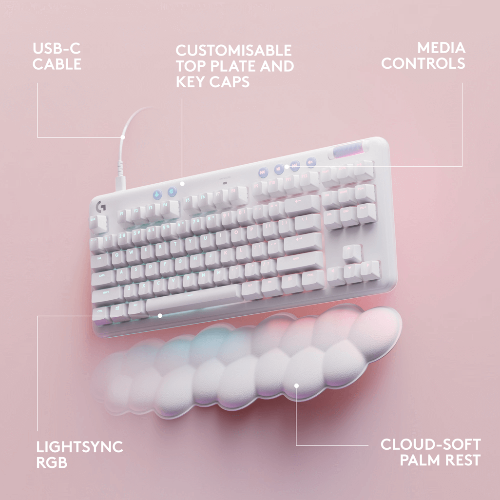 Logitech® G713 Mechanical Gaming Keyboard, GX Brown switches