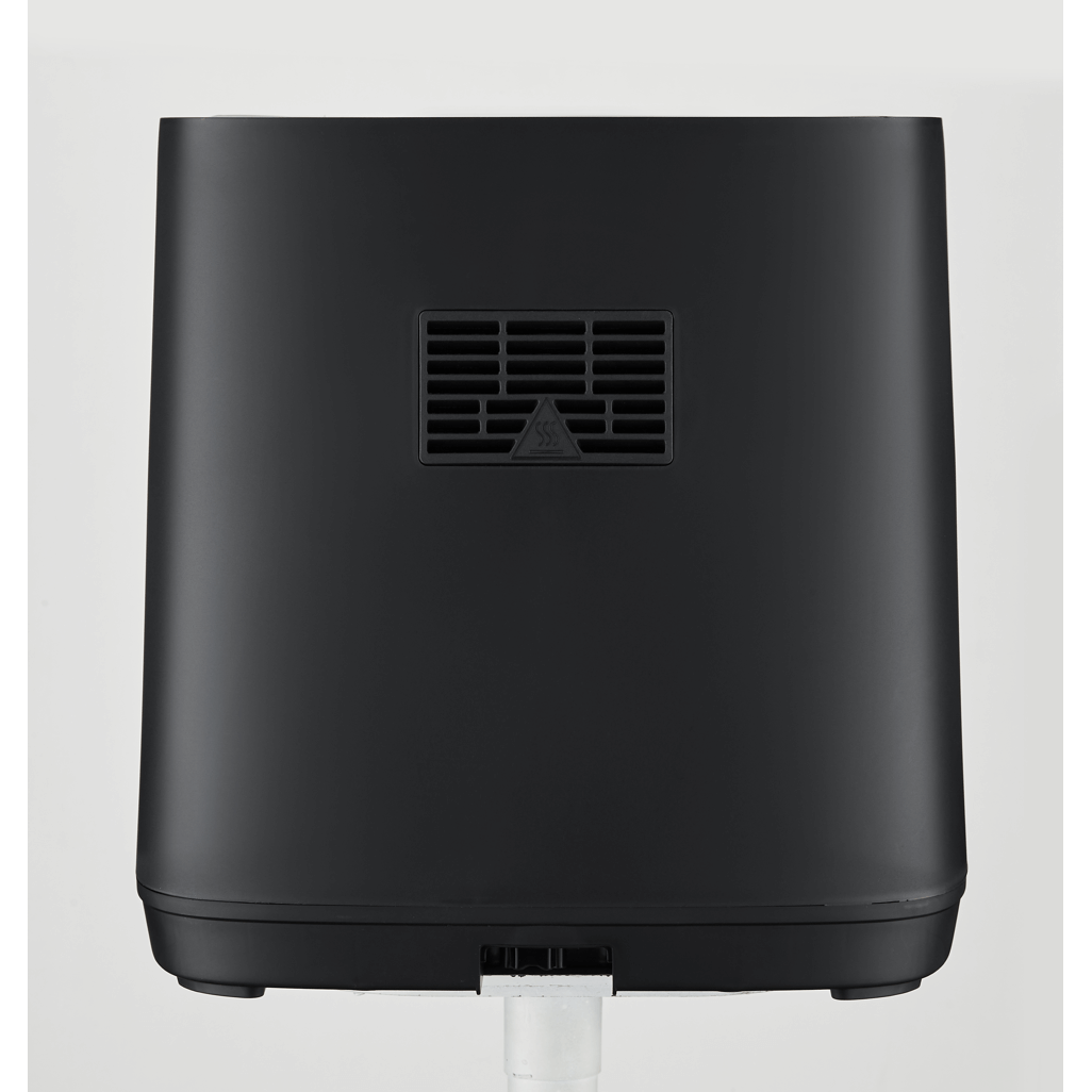 Back view of the Boden Stark 8.0L Digital Air Fryer, showcasing its sleek design and ventilation.
