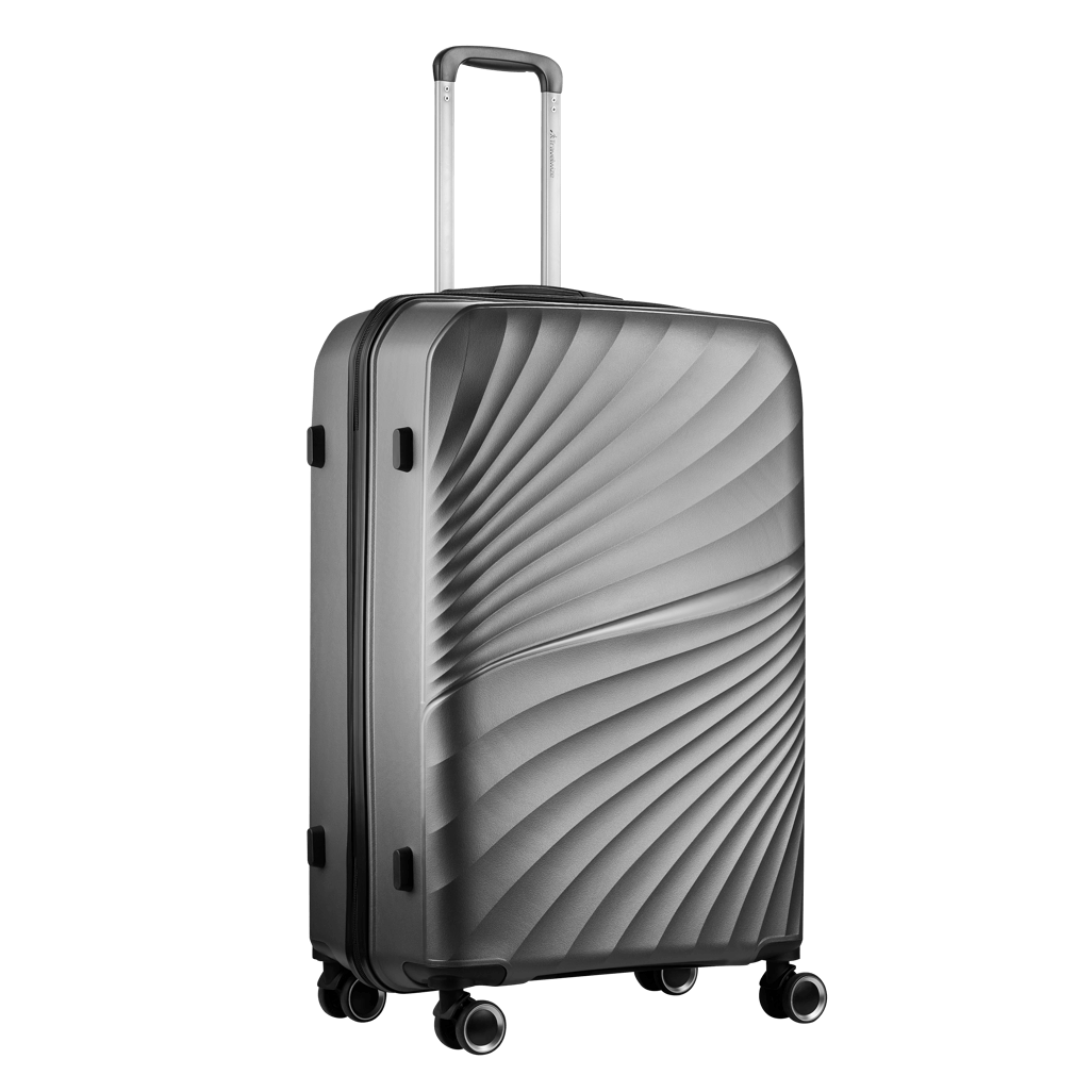 Travelwize Quartz PP 76cm 4-Wheels Spinner Luggage Silver