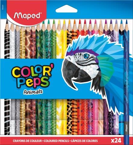 MAPED Colour Pencils Animal Triangular 24's