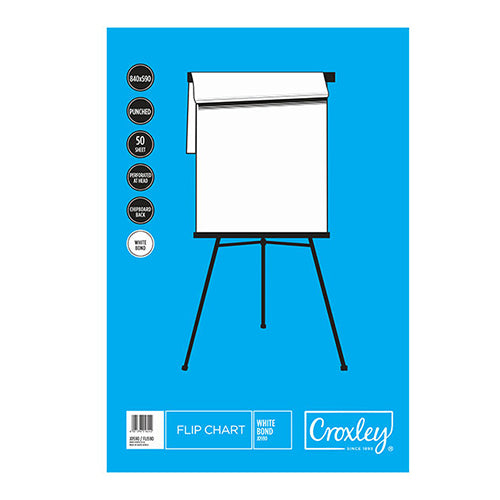 CROXLEY JD590 Flip Chart 50 Sheet Bond Each