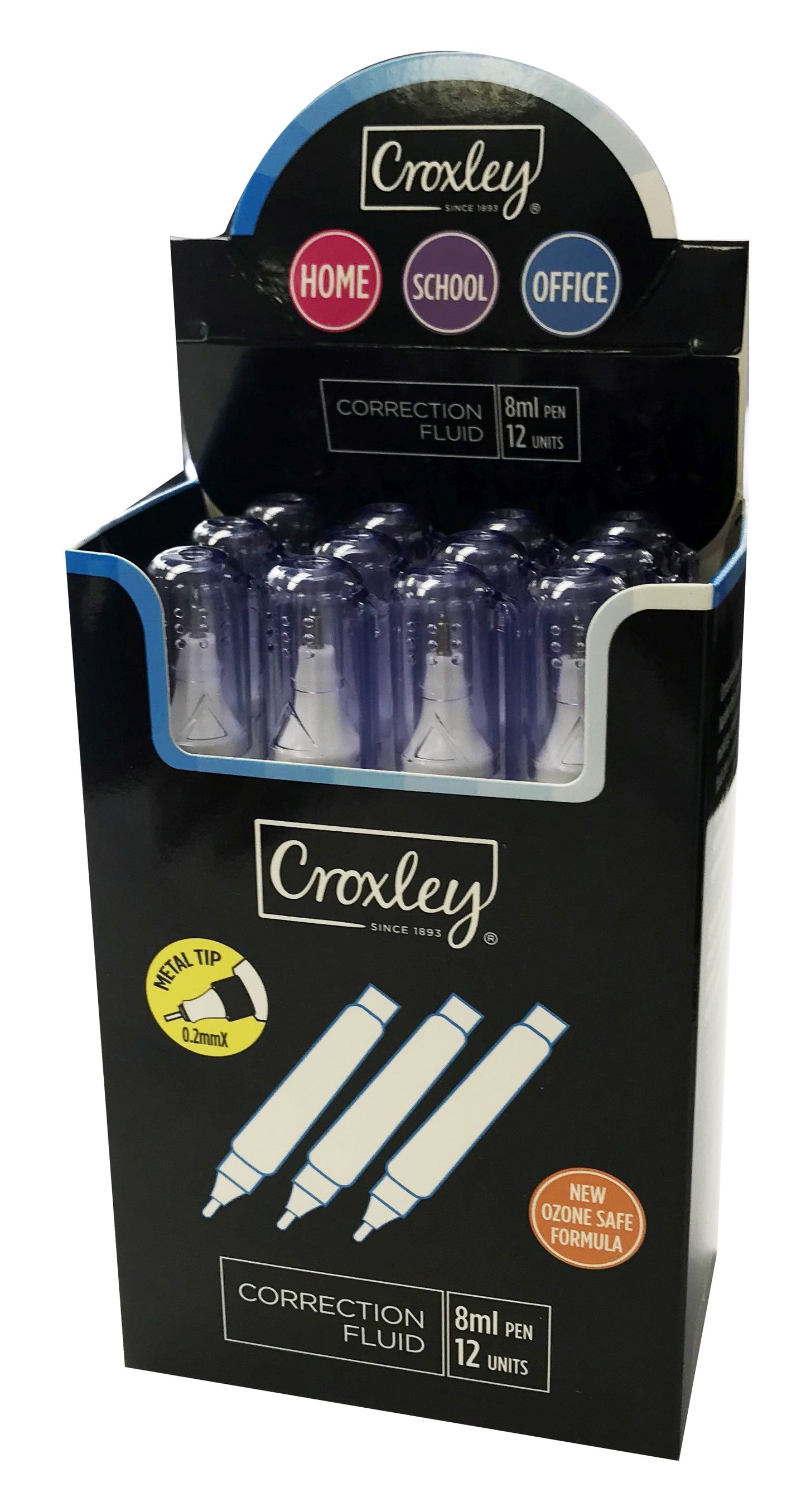 CROXLEY Correction Pen Metal/Tip 8ml