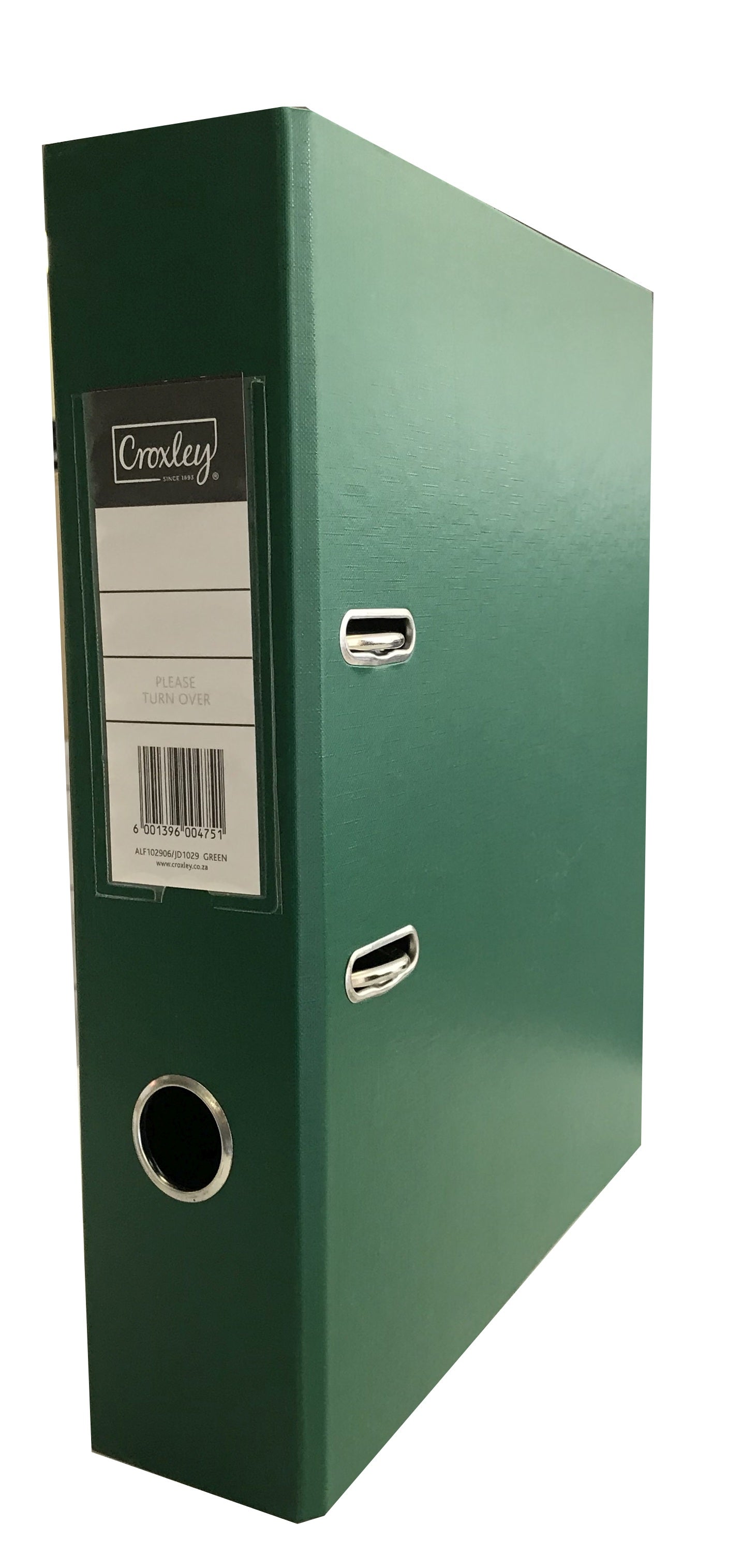 CROXLEY JD1029 Polypropylene Lever Arch Rado File - A4 - 65mm (Green)