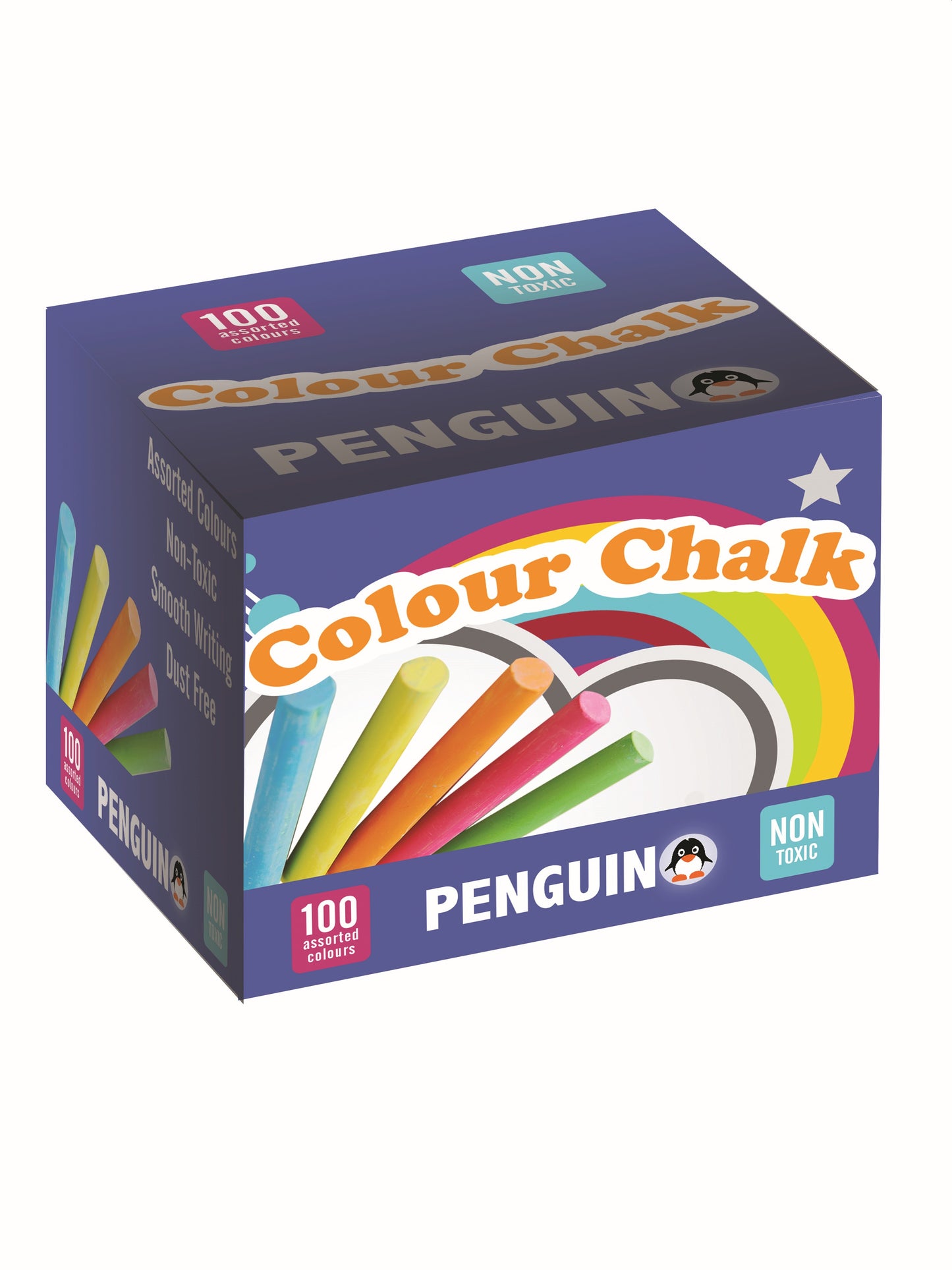 PENGUIN Chalk (Assorted 6x Colours) (Box of 100)