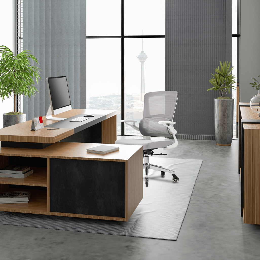 Everfurn Dakota Ergo Mid Back