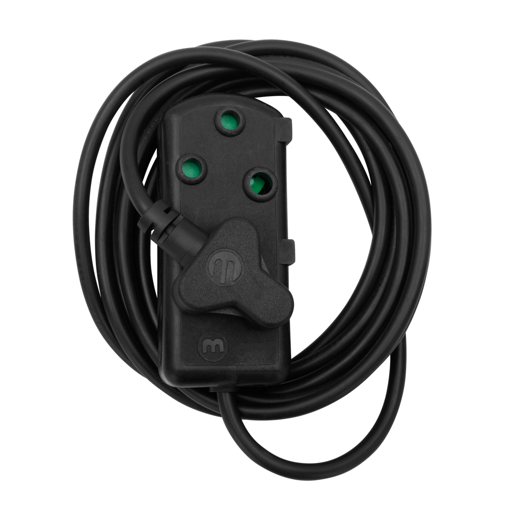 Ellies Side by Side Light Duty Extension Lead-3M-BK