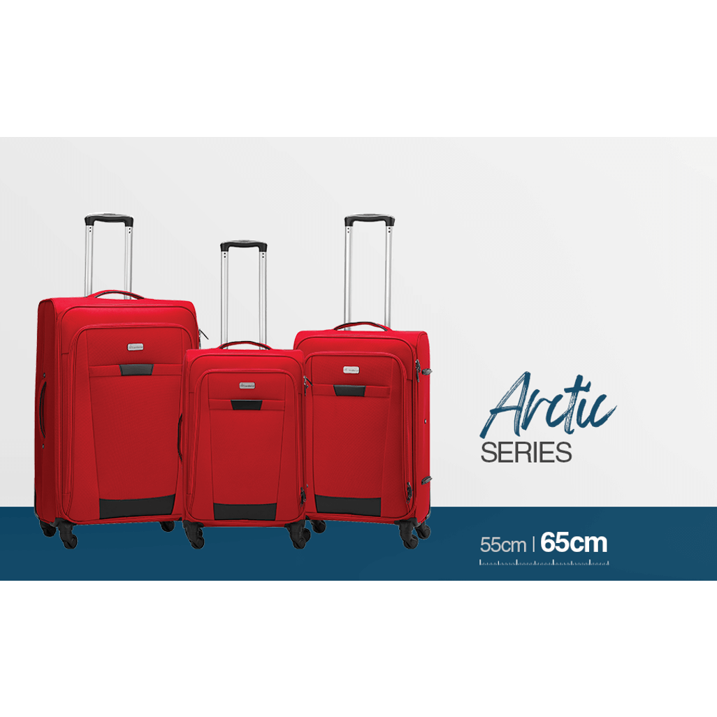 Travelwize Arctic 65cm 4-wheel spinner trolley case Red
