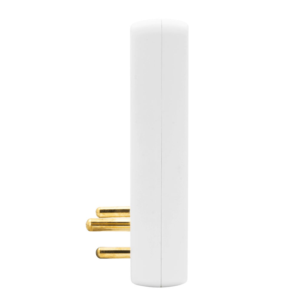 Ellies 4 Way Medium Surge adaptor with Schuko - White