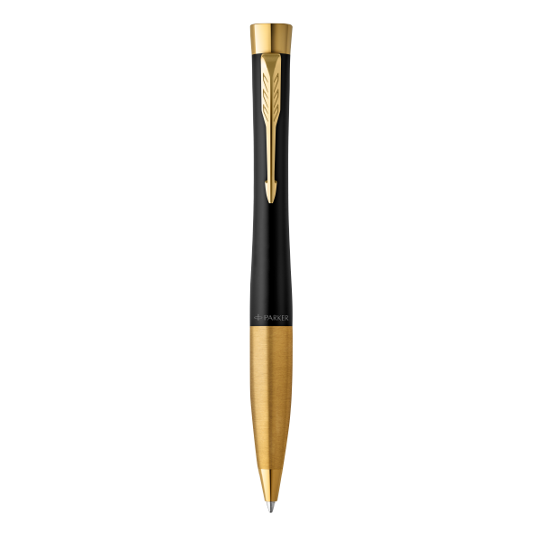 PARKER Urban Twist Ballpoint Pen - Matte Black Gold Trim